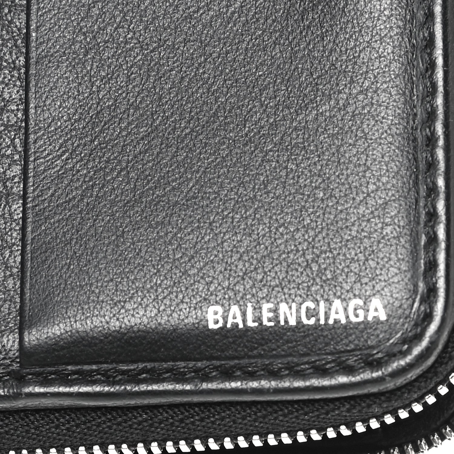 Balenciaga Calfskin Everyday Multi Zip Wallet Black 8 of 10