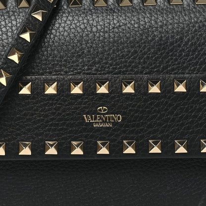 Valentino Garavani Vitello Rockstud Side Slip Crossbody Black 7 of 9