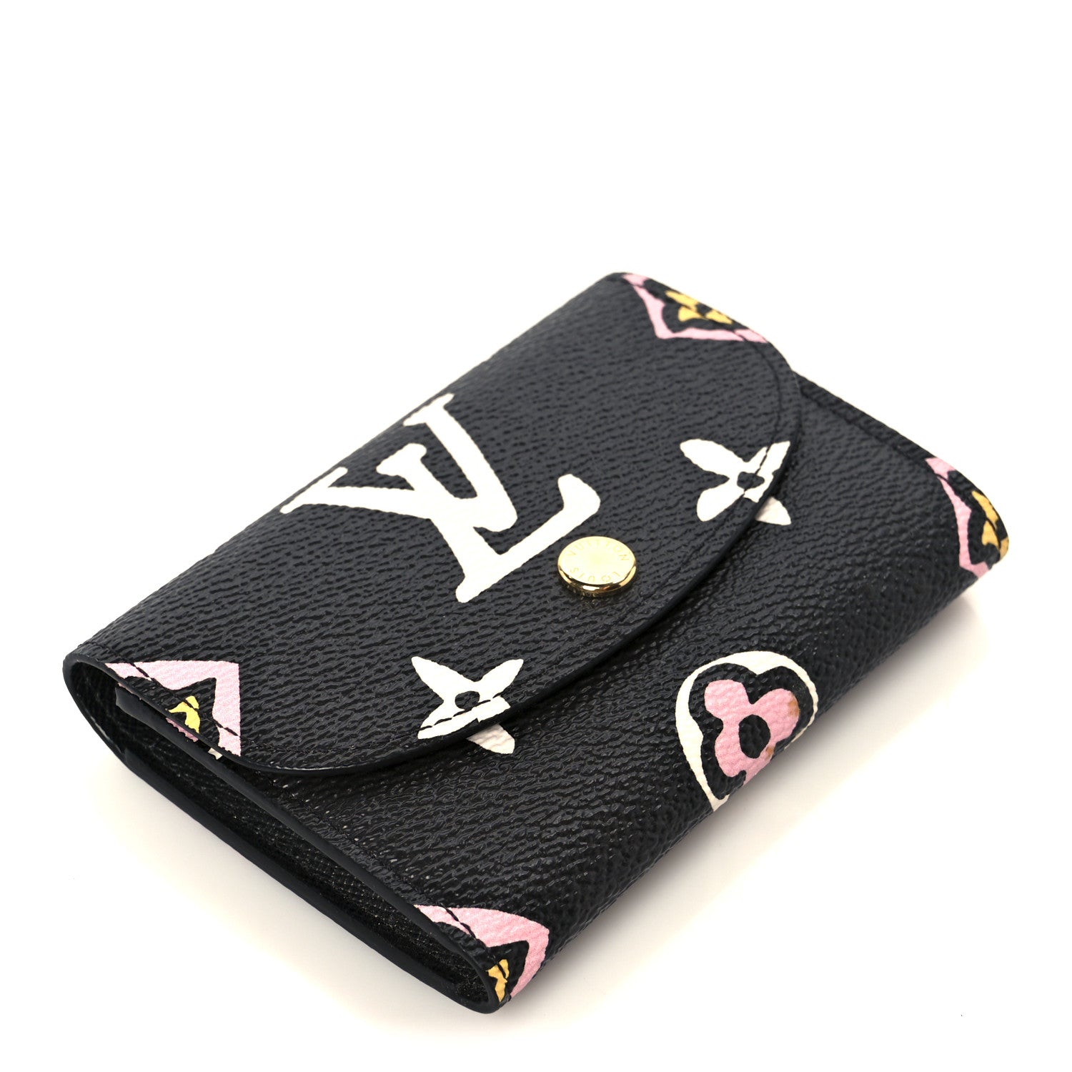 Louis Vuitton Monogram Giant Wild At Heart Rosalie Coin Purse Black 4 of 7