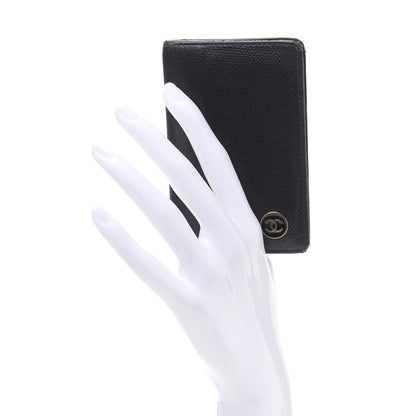Chanel Grained Calfskin Small CC Button Pocket Agenda Cover Black 2 of 10