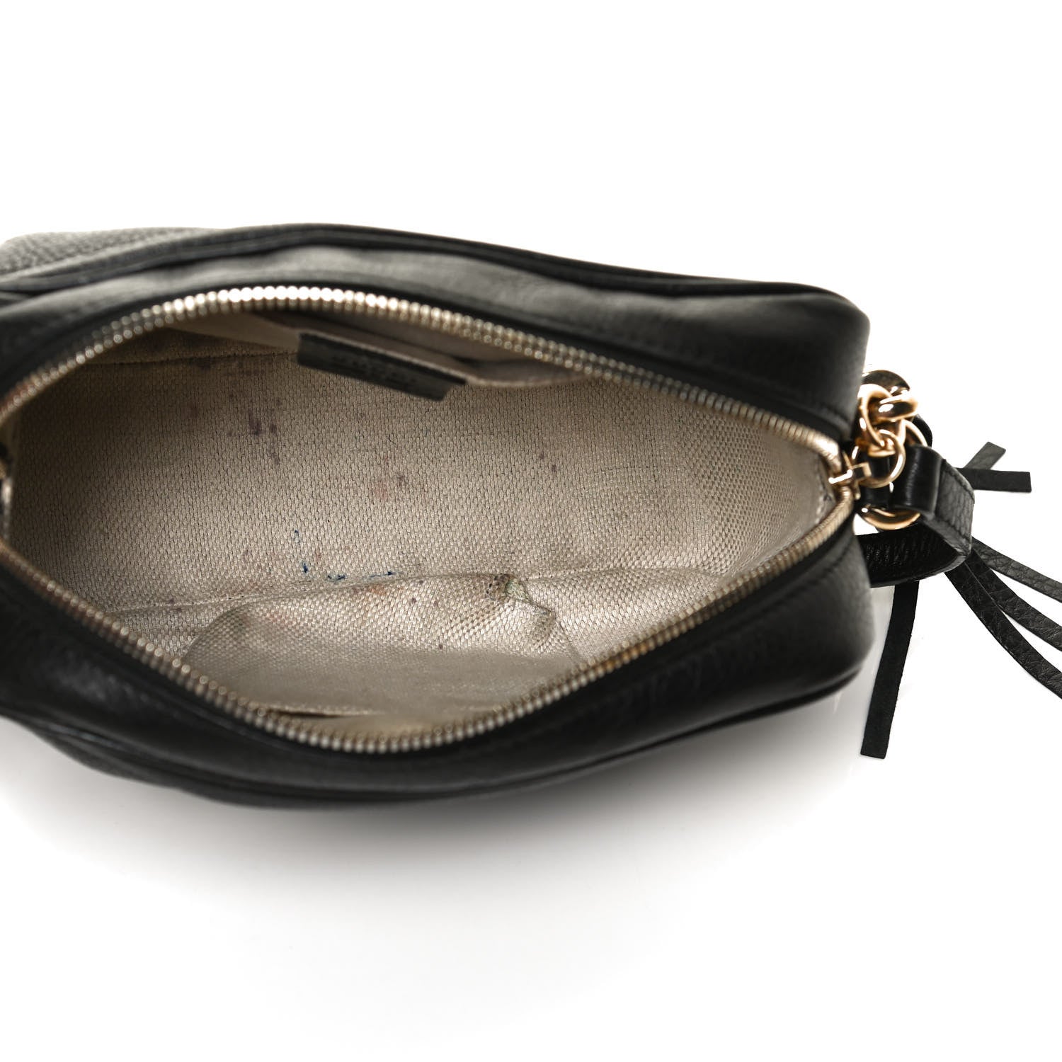 Gucci Pebbled Calfskin Small Soho Disco Bag Black 5 of 14