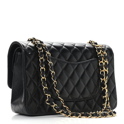 Chanel Caviar Quilted Medium Double Flap Black 3 of 9