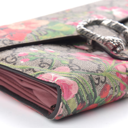 Gucci GG Supreme Monogram Blooms Mini Dionysus Chain Wallet Beige Multicolor Dry Rose 5 of 8