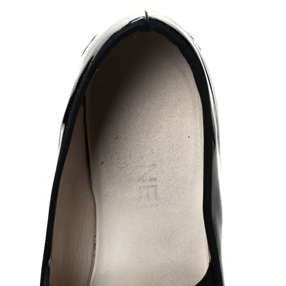 Chanel Patent Calfskin CC Mocassin Loafer Espadrilles 39 Black 7 of 9
