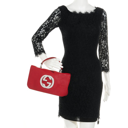 Gucci Leather Blondie Flap Red 2 of 8