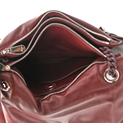 Salvatore Ferragamo Calfskin Small Viva Bow Shoulder Bag Burgundy 5 of 10