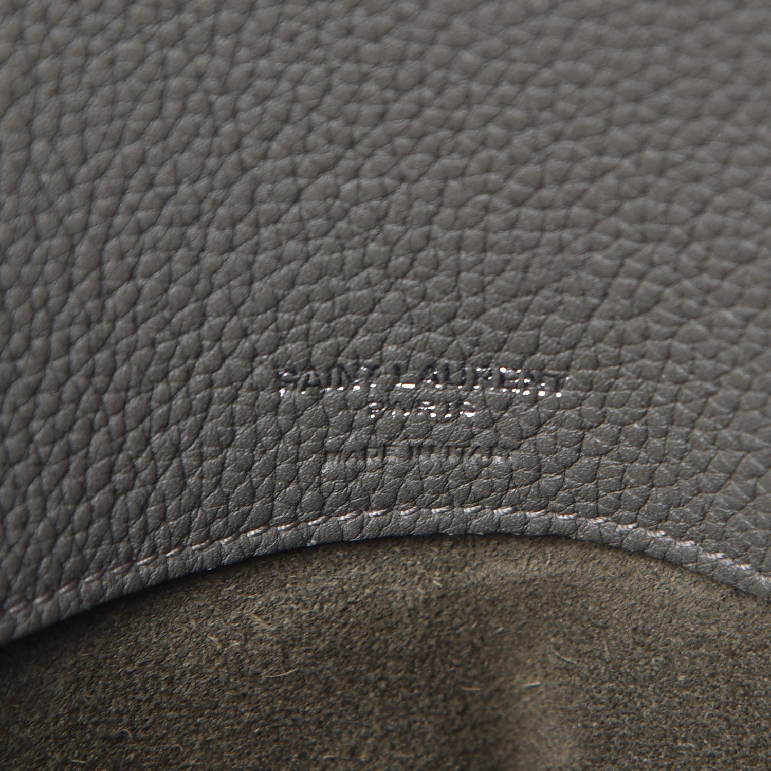 Saint Laurent Grained Calfskin Medium Supple Sac De Jour Kaki Militaire 7 of 16