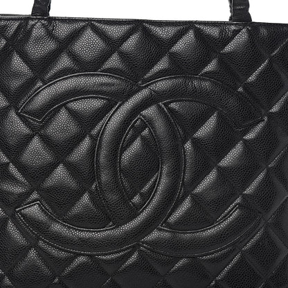 Chanel Caviar Quilted Medallion Tote Black 9 of 9