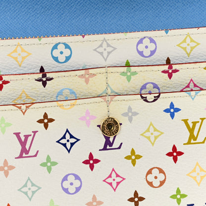 Louis Vuitton Monogram Multicolor Sarah Wallet White Anie 11 of 13