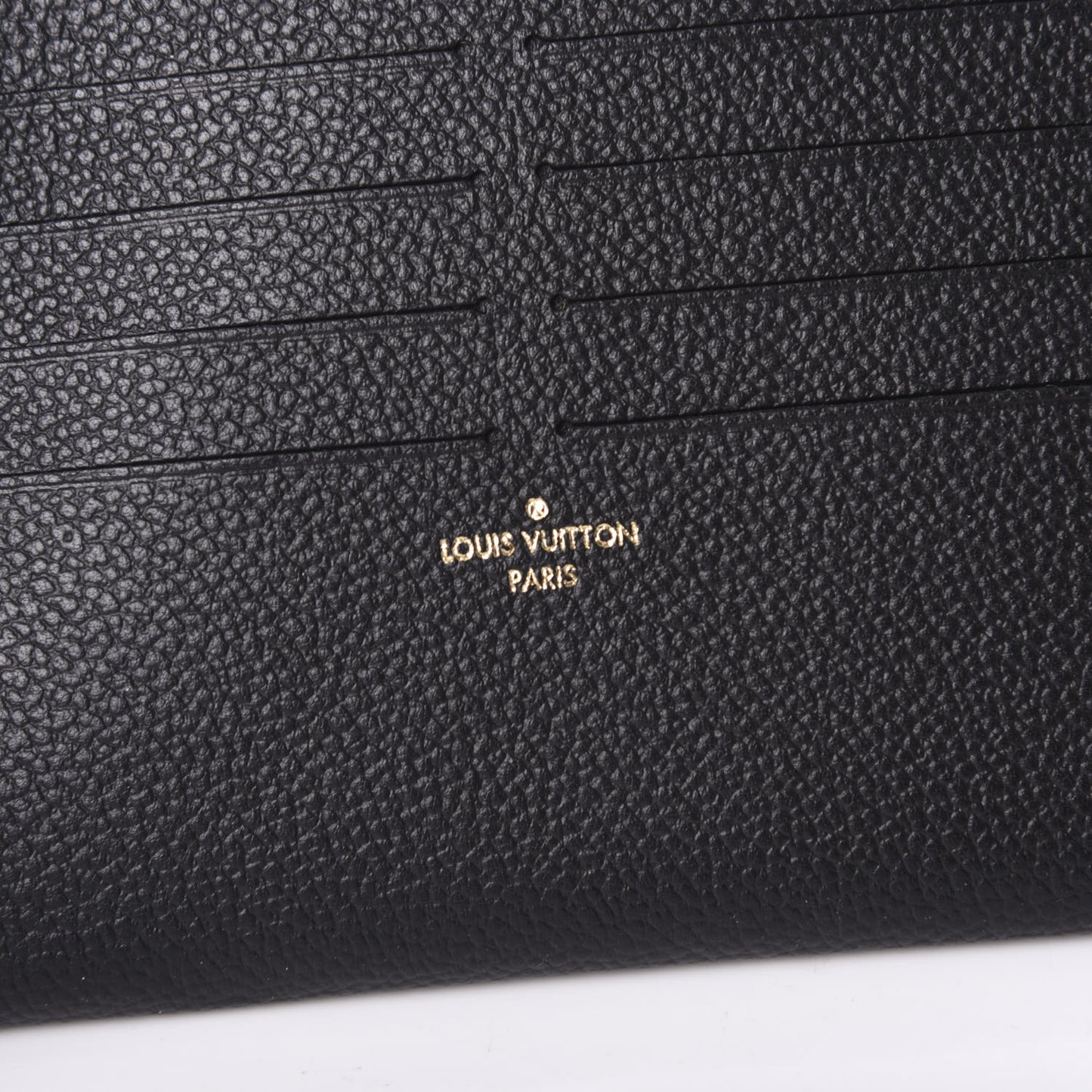 Calfskin Felicie Chain Wallet Card Holder Insert Black