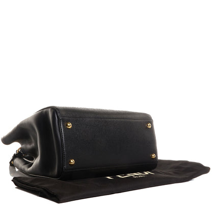 Fendi Vitello Elite Petite 2Jours Tote Black 4 of 10