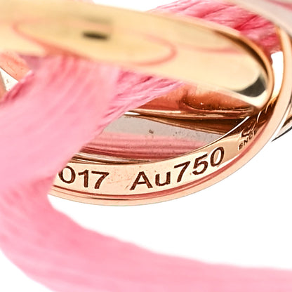 Cartier 18K Pink Yellow White Gold Trinity Adjustable Cord Bracelet Pink 5 of 7