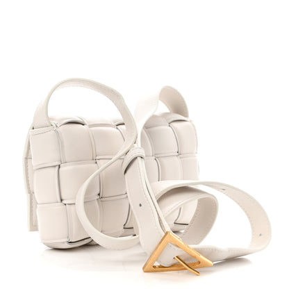 Bottega Veneta Nappa Maxi Intreccio Small Padded Cassette Crossbody Bag White 2 of 7
