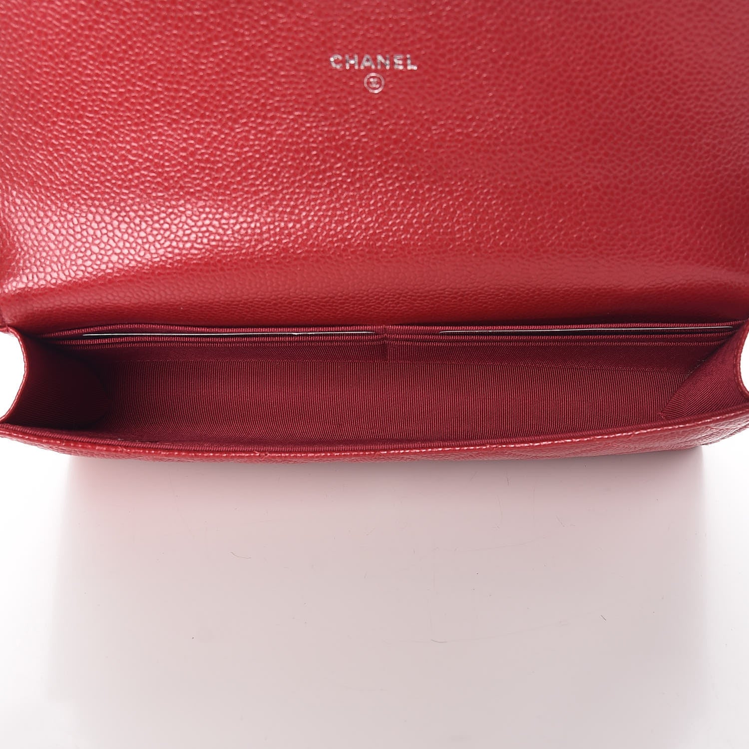 Chanel Caviar Quilted Travel Wallet Red 6 of 11