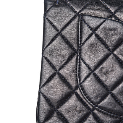 Chanel Lambskin Quilted Small Double Flap Navy 15 of 16