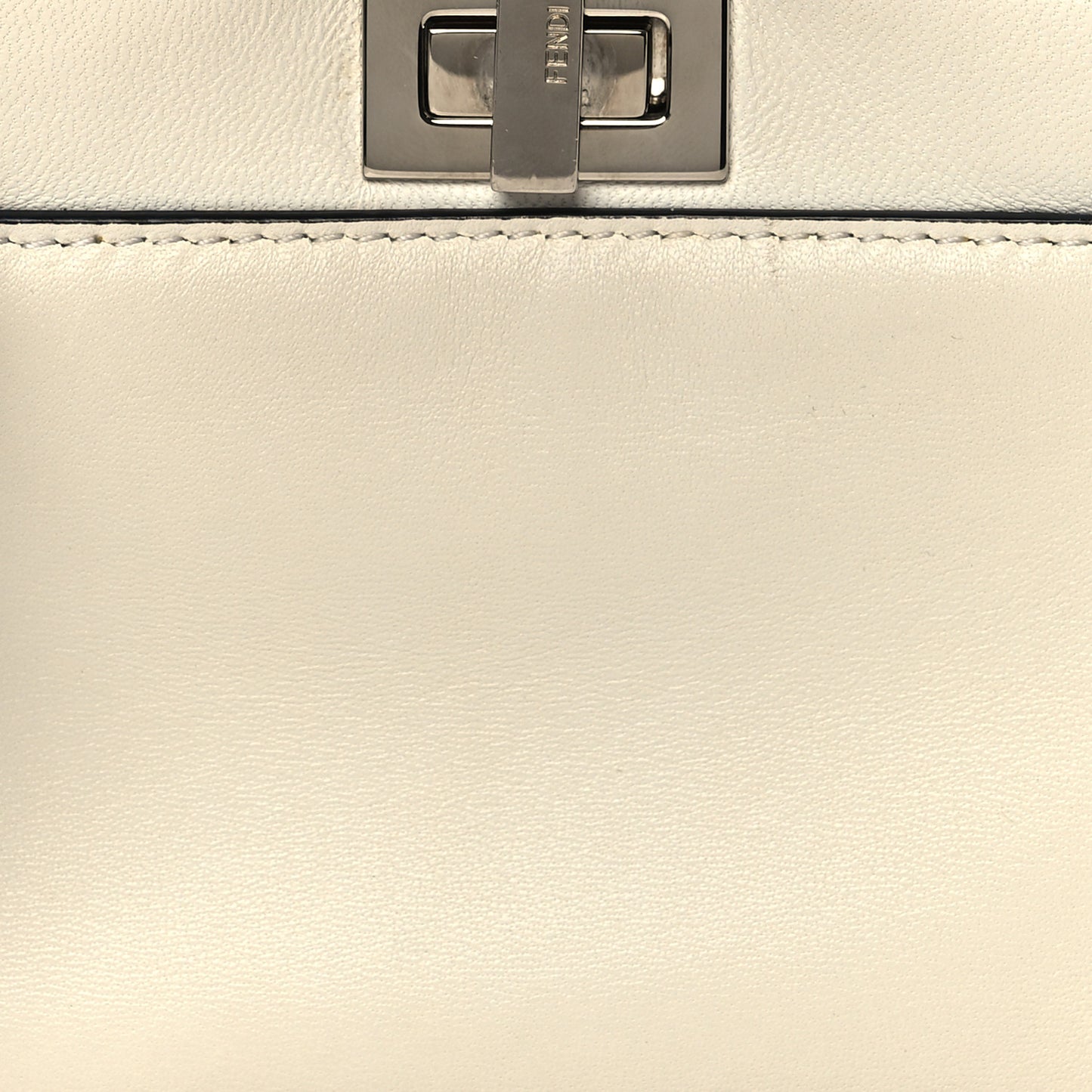 Shiny Nappa Micro Peekaboo Iconic Satchel White