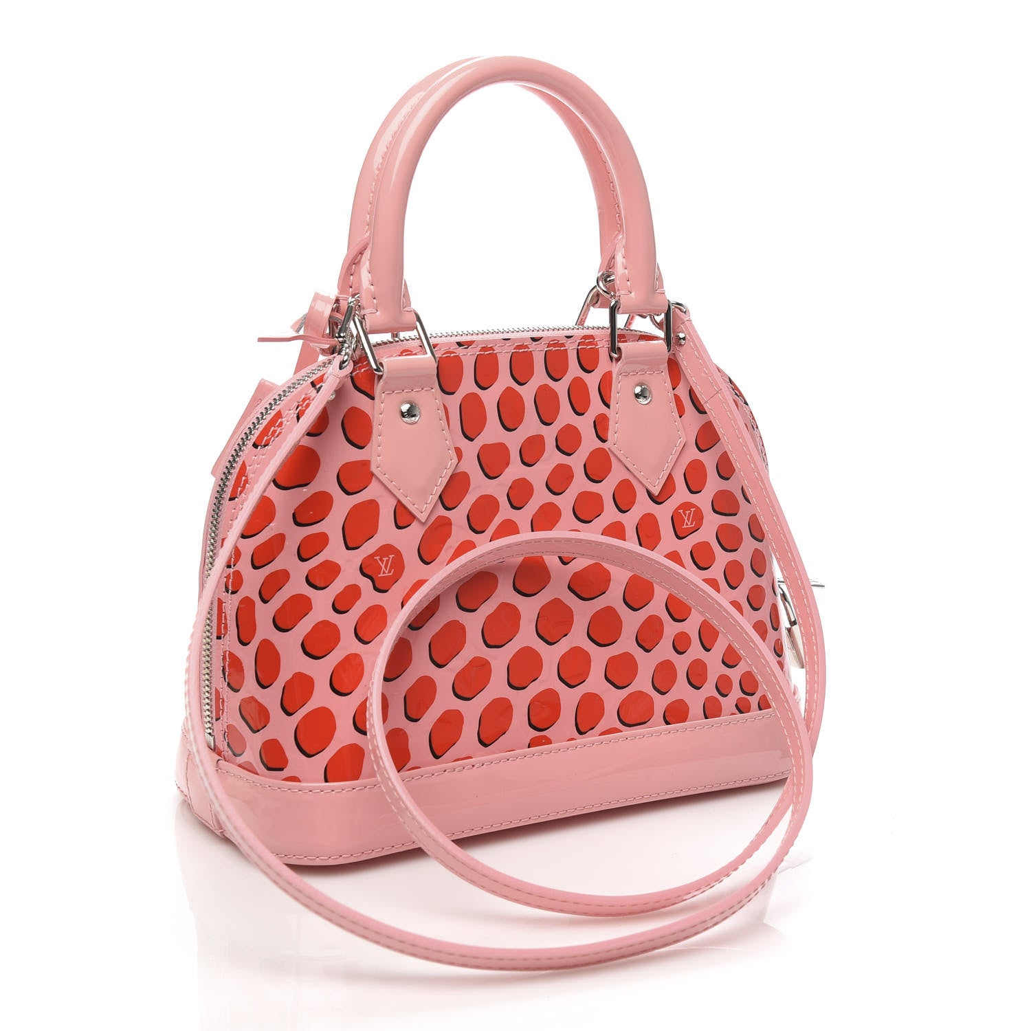 Louis Vuitton Vernis Jungle Dots Alma BB Sugar Pink Poppy 3 of 9