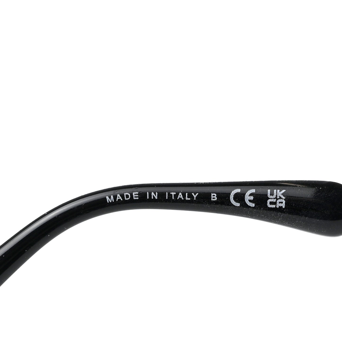 Acetate Strass Square Sunglasses 5422-B-A Black White