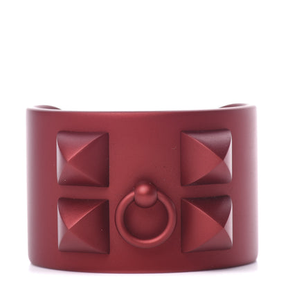 Hermes Aluminium Sunset Collier De Chien CDC Bracelet T2 Rouge H 1 of 4