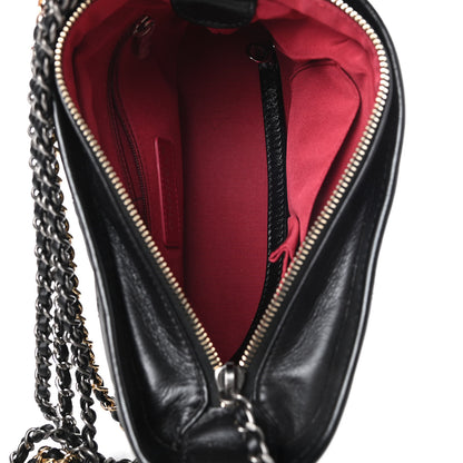 Chanel Aged Calfskin Quilted Small Gabrielle Hobo Black 5 of 13
