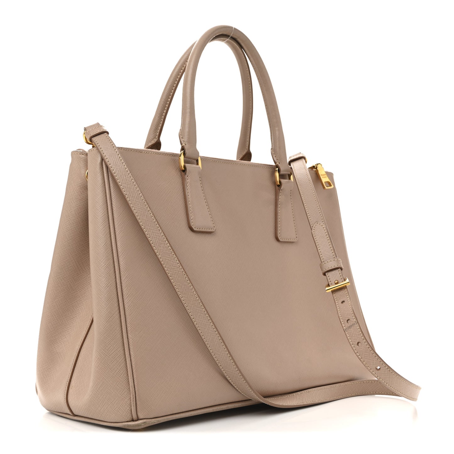 Saffiano Medium Galleria Double Zip Tote Cammeo