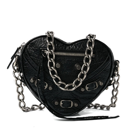 Balenciaga Agneau Arena Mini Le Cagole Heart Bag Black 1 of 11