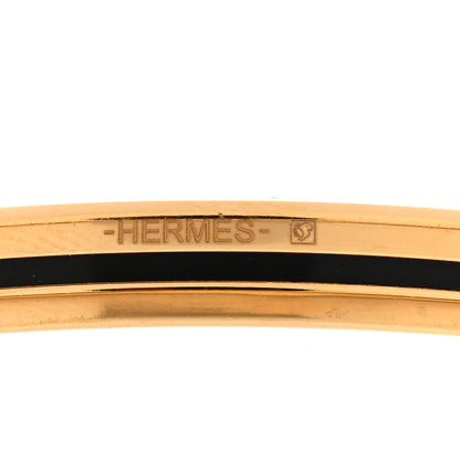 Hermes Enamel Printed Extra Narrow Bracelet 62 Creme 4 of 6