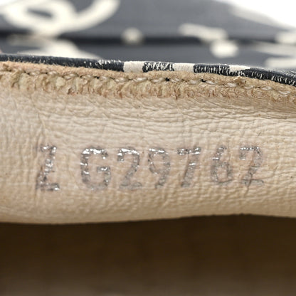 Chanel Lambskin Printed CC Espadrilles 38 Black White 8 of 9