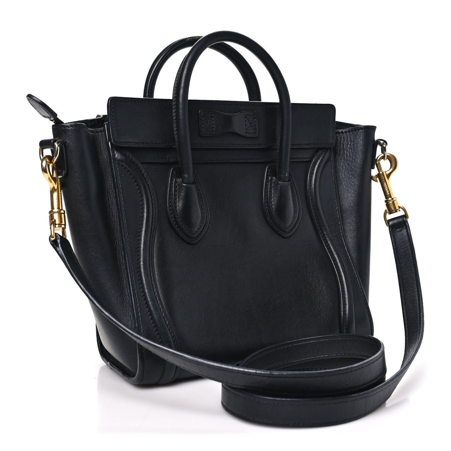 Smooth Calfskin Nano Luggage Black