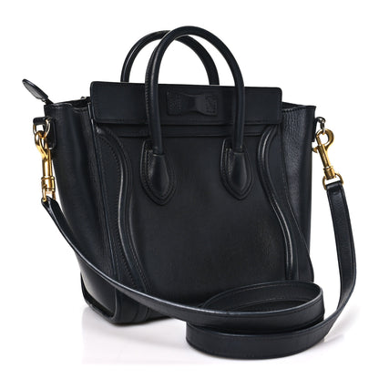 Celine Smooth Calfskin Nano Luggage Black 3 of 14