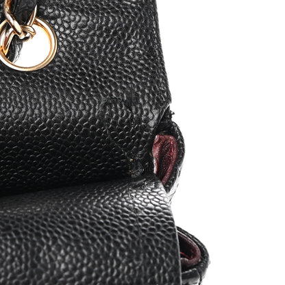 Chanel Caviar Quilted Medium Double Flap Black 11 of 13