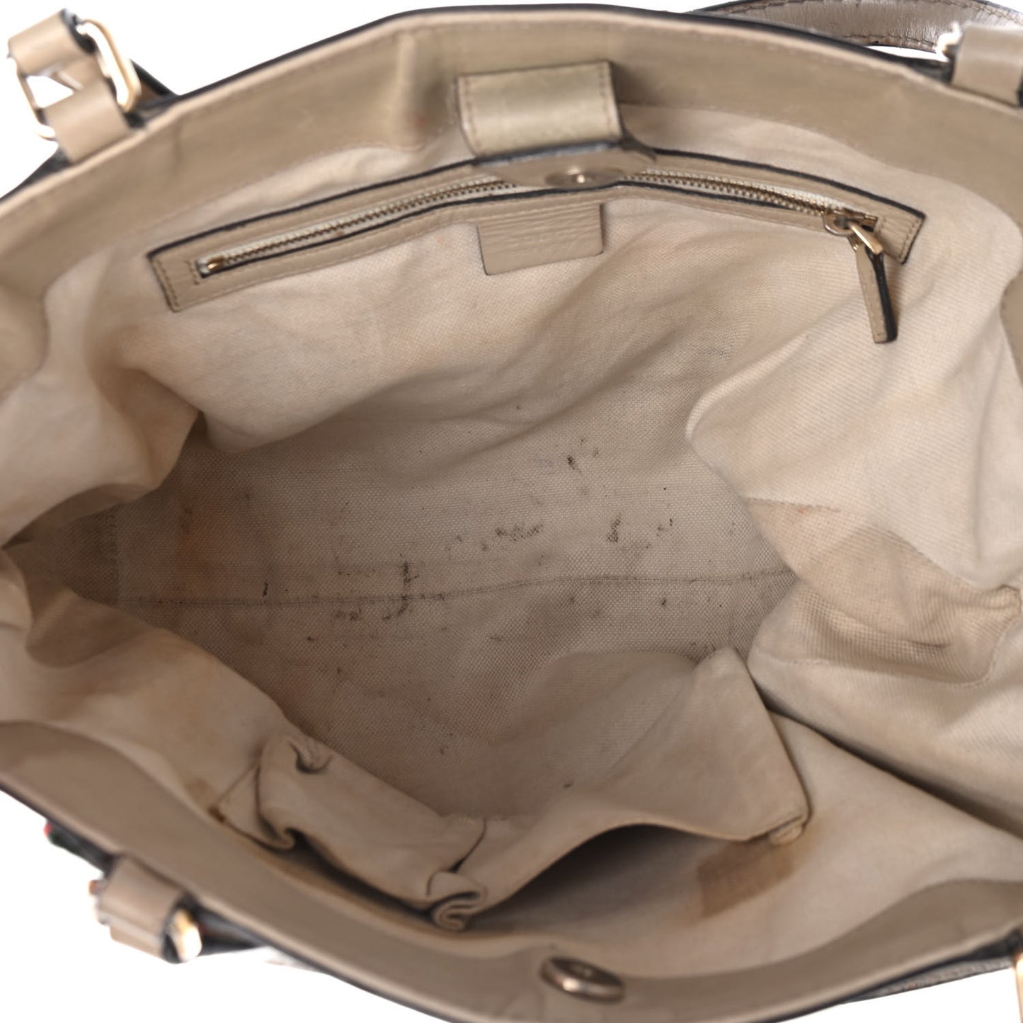 Monogram Web Medium Mayfair Tote Off White