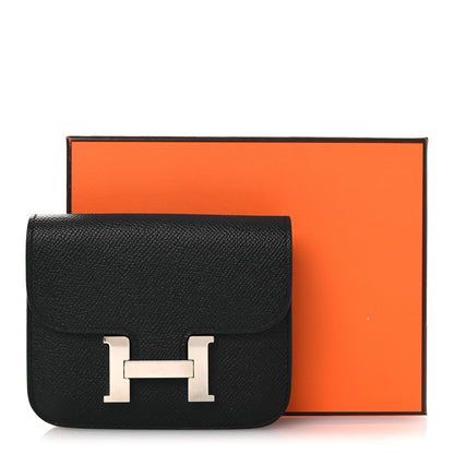Hermes Epsom Constance Slim Wallet Black 9 of 9