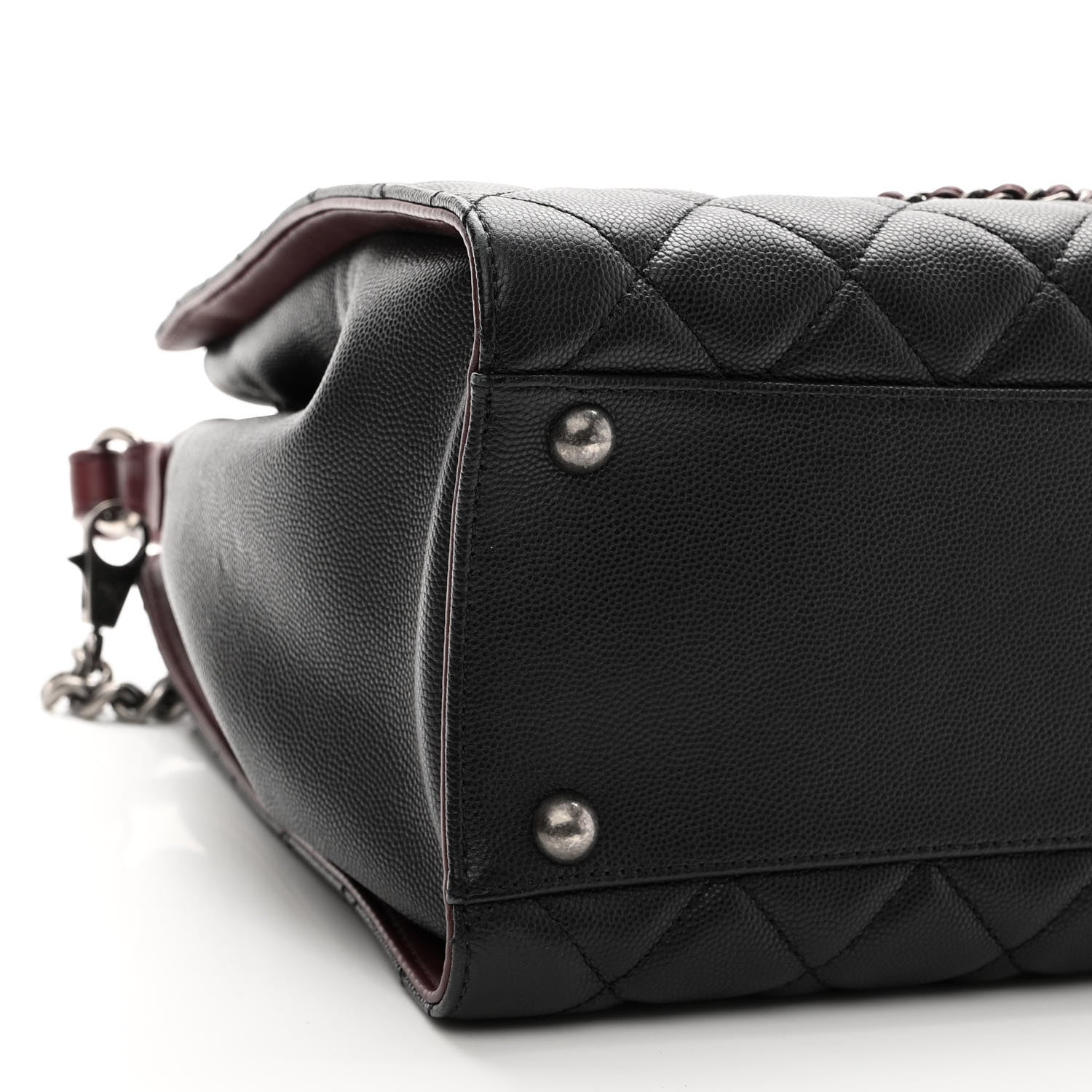 Chanel Caviar Quilted Medium CC Bucket Bag Black 8 of 10