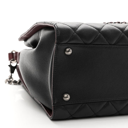 Chanel Caviar Quilted Medium CC Bucket Bag Black 8 of 10