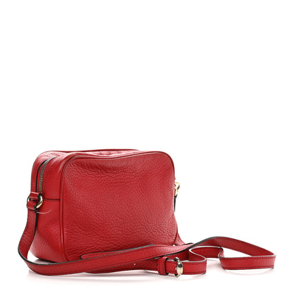 Gucci Pebbled Calfskin Small Soho Disco Bag Tabasco Red 3 of 15