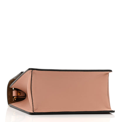 Fendi Vitello Grace Matte Small Kan U Shoulder Bag Rosa Bourbon 4 of 9