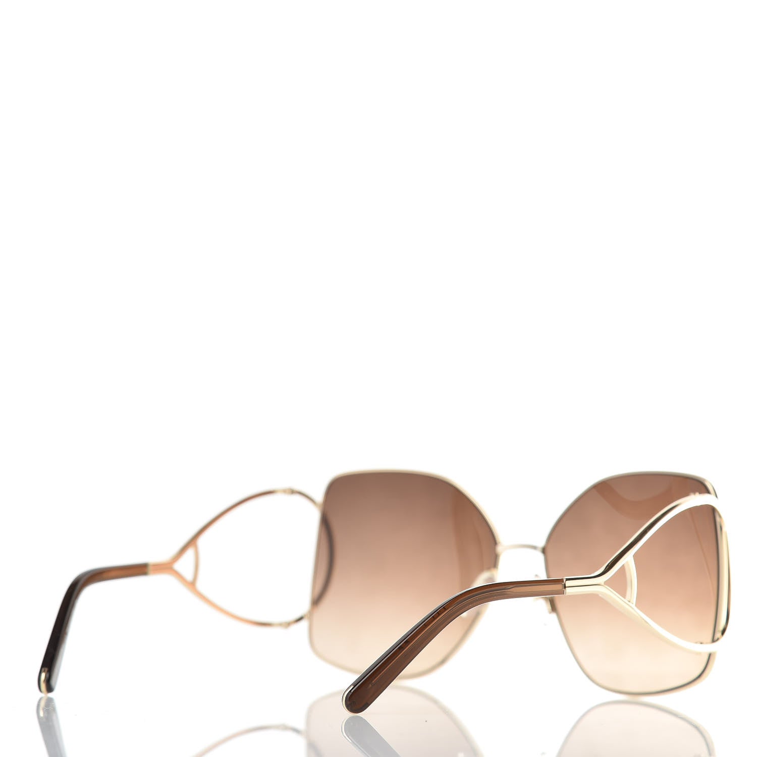 Chloe Jackson Oversized Square Sunglasses CE135S Gold 4 of 6