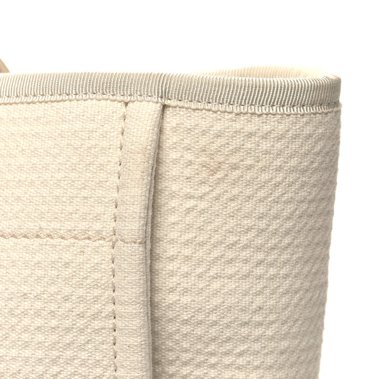 Chanel Mixed Fibers Small Deauville Tote White 13 of 14