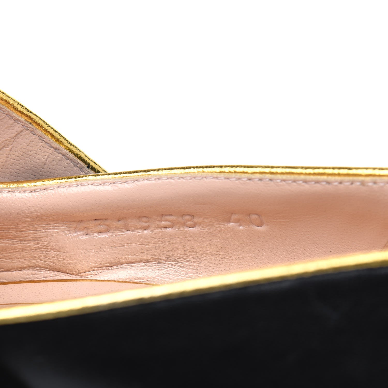 Gucci Calfskin Carly Mary Jane Web Pumps 40 Black 8 of 17
