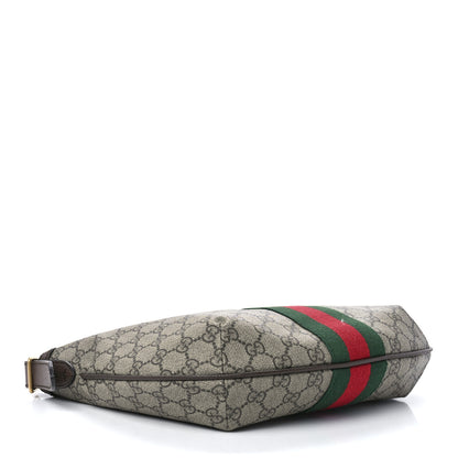 Gucci GG Supreme Monogram Web Small Ophidia Half Moon Hobo Brown 3 of 12