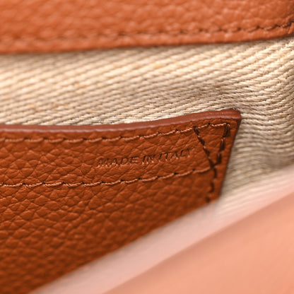 Chloe Suede Grained Calfskin Small Marcie Saddle Bag Tan 7 of 11