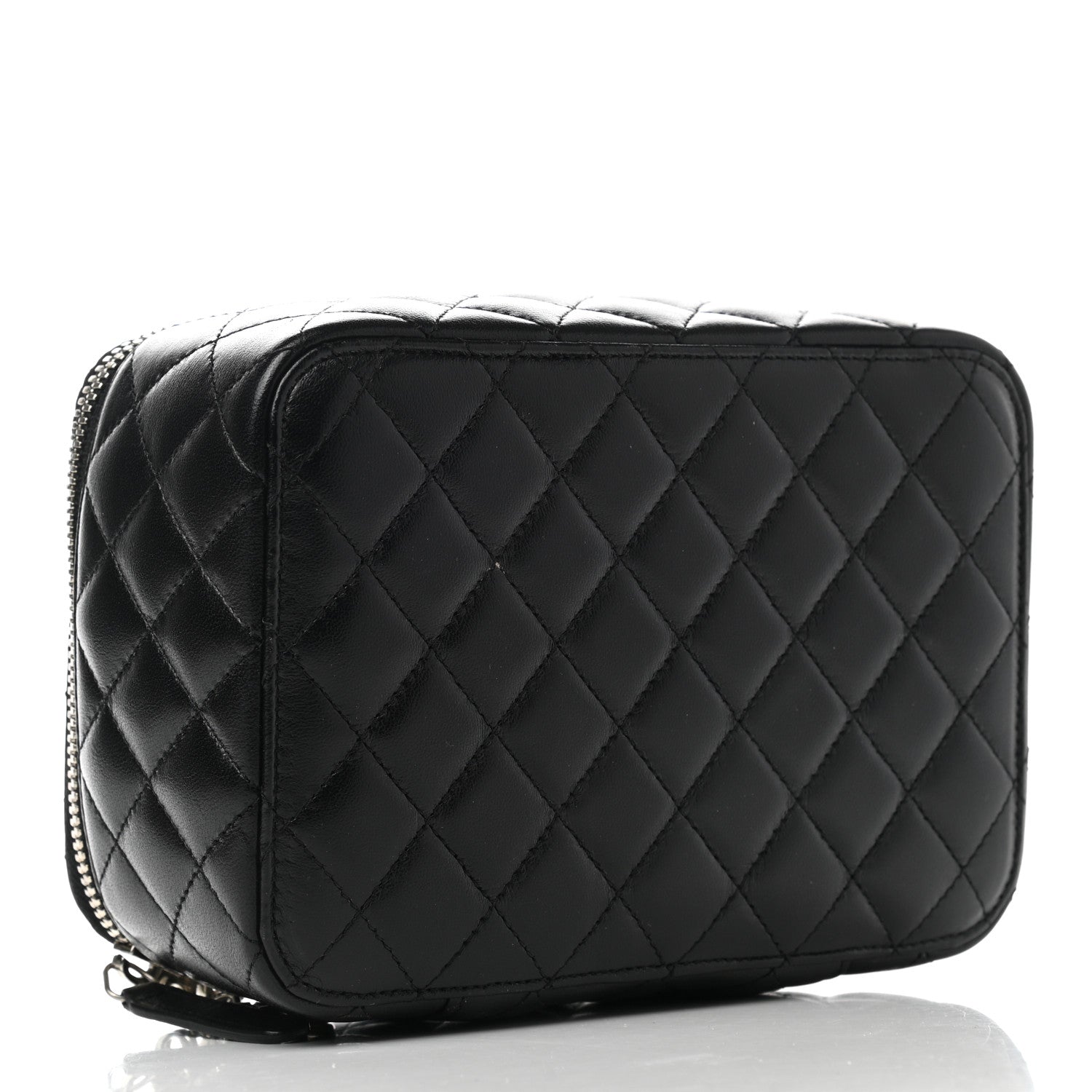 Chanel Lambskin Quilted Jewelry Case Black 4 of 10