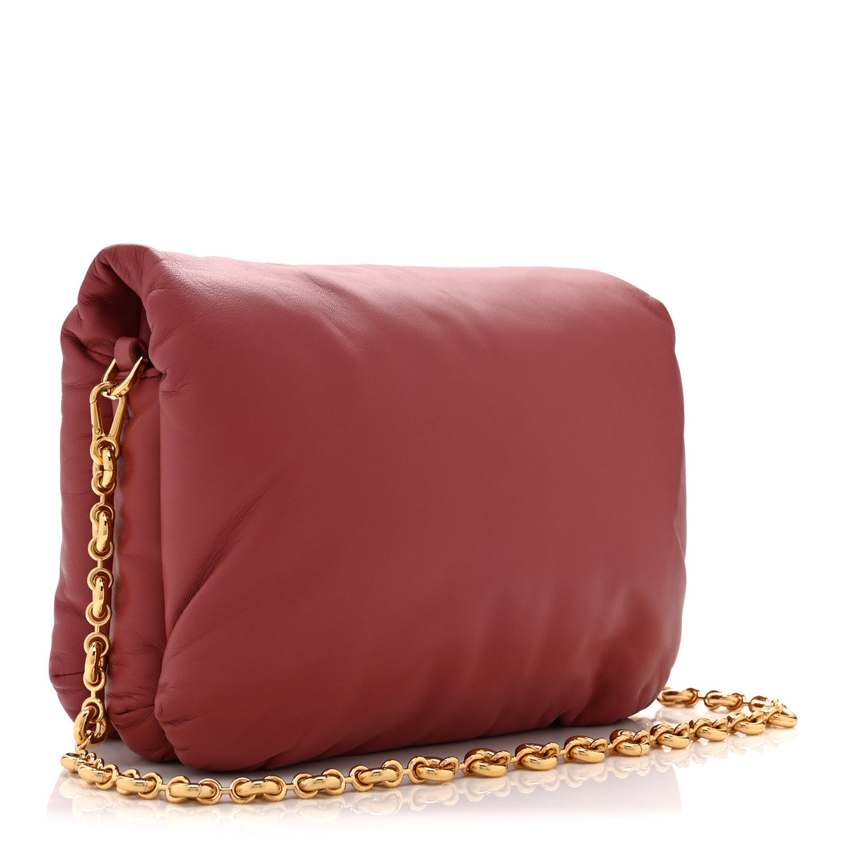 Lambskin Goya Puffer Bag Plumrose