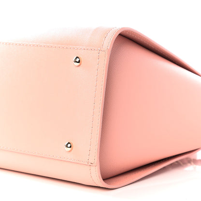 Chanel Caviar Small Studded Deauville Tote Light Pink 6 of 9