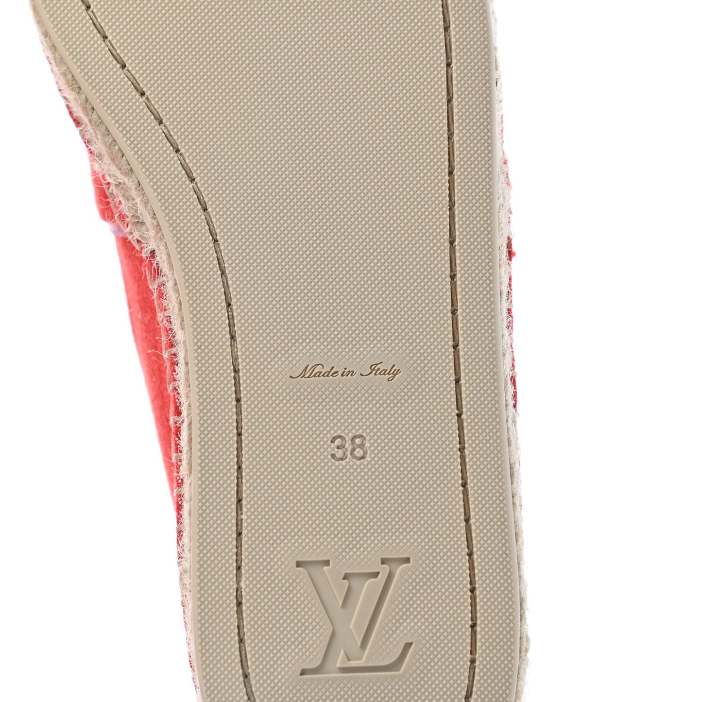 Canvas Waterfall Espadrille 38 Rouge
