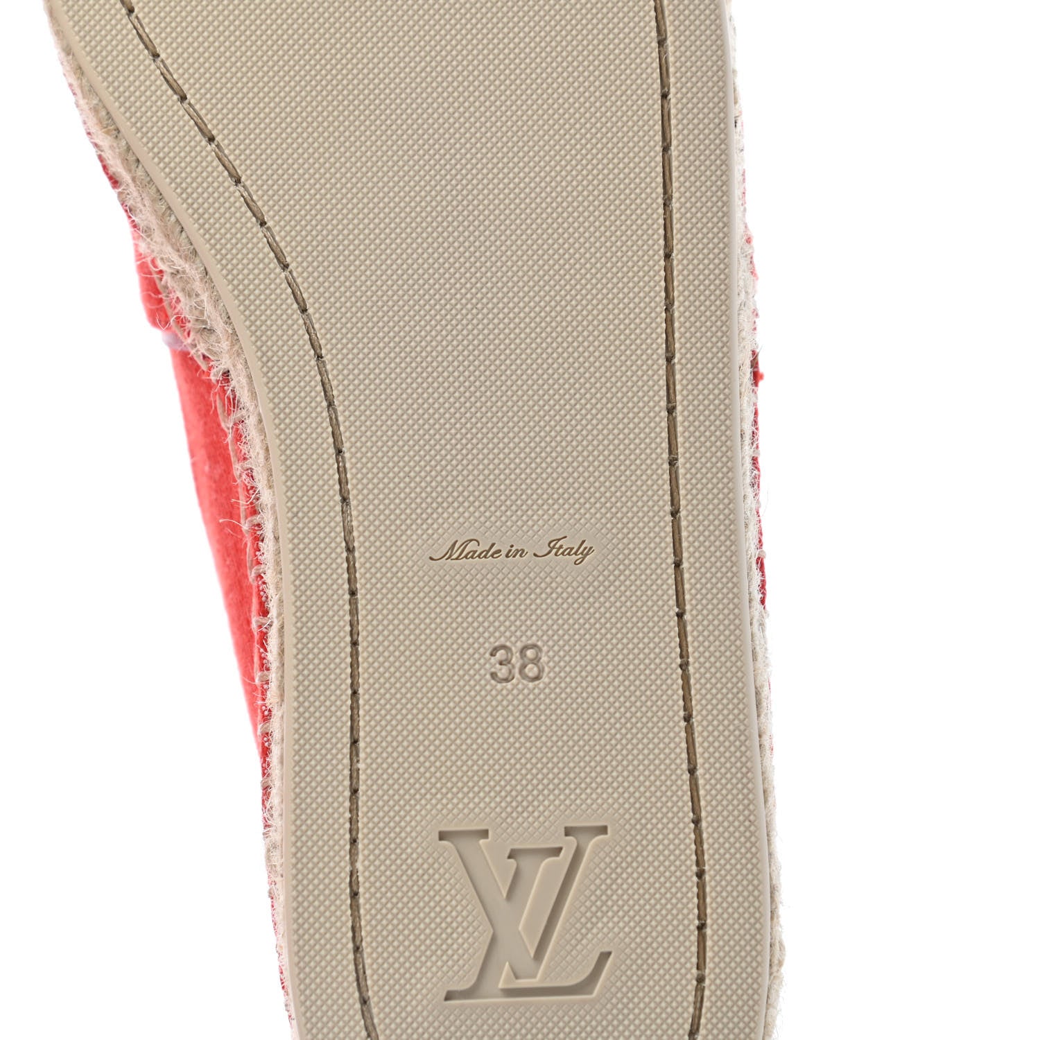 Louis Vuitton Canvas Waterfall Espadrille 38 Rouge 5 of 6