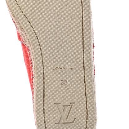 Louis Vuitton Canvas Waterfall Espadrille 38 Rouge 5 of 6