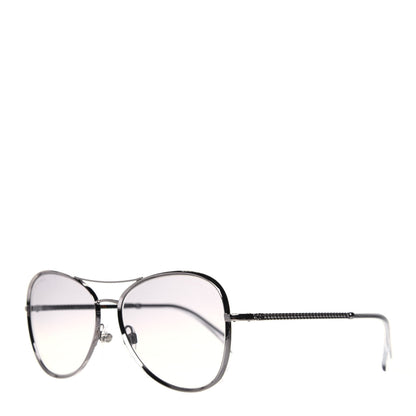 Chanel CC Pilot Sunglasses 2181-S Silver 1 of 7