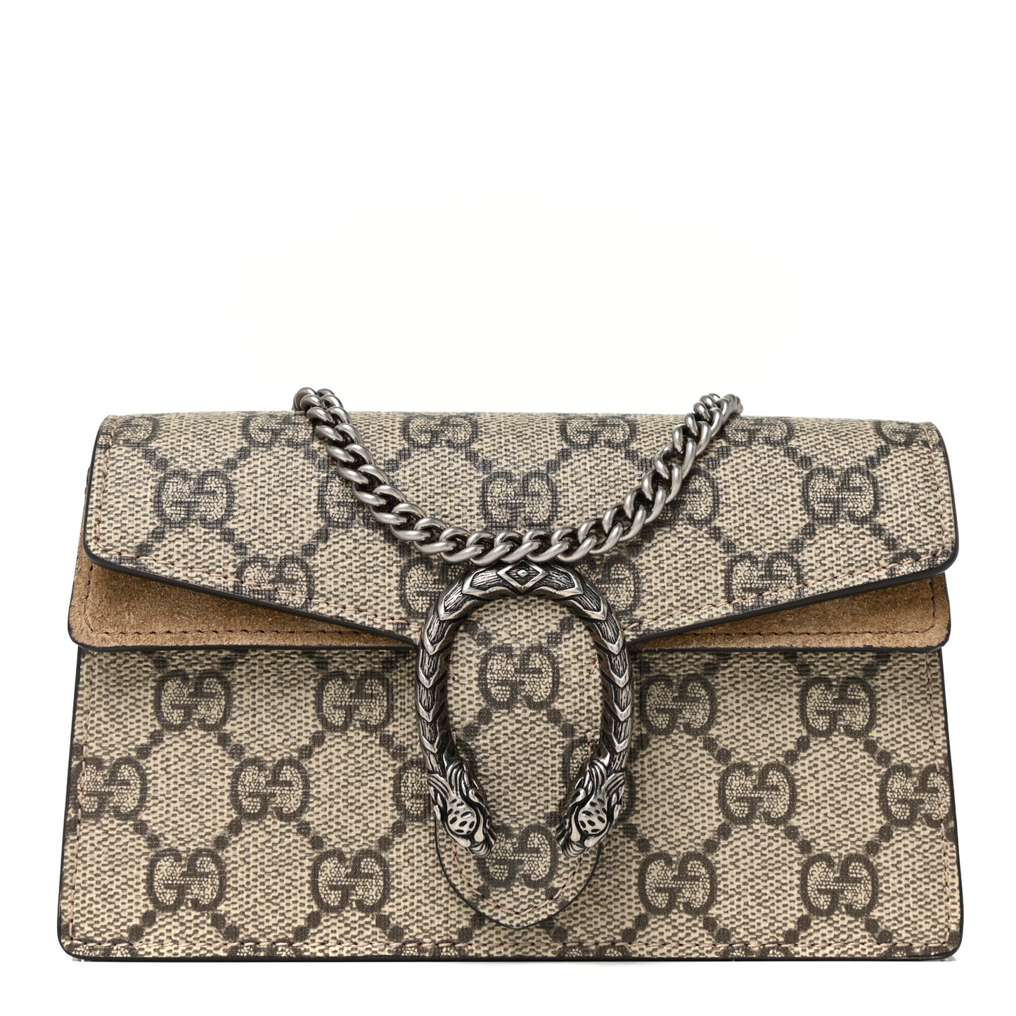 GG Supreme Monogram Super Mini Dionysus Shoulder Bag Taupe